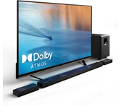 ULTIMEA Nova S90 740W 7.1.4CH barra de sonido Dolby Atmos 12 controladores 8" subwoofer grande inalámbrico paso a través