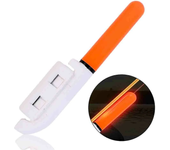 Caña de pescar electrónica para pesca nocturna, luz LED, flotador luminoso impermeable para pesca en rocas, accesorios d