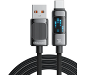 MENSAJE ES-X58 7A 100W cable USB-A a Tipo C carga rápida transmisión de datos línea de núcleo de cobre 1M/2M largo para