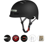 Casco de ciclismo ultraligero, casco de bicicleta, casco de scooter eléctrico, luz trasera inteligente para bicicleta, c