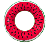 1 pieza Flotador Inflable en forma de Sandía para la piscina, Anillo de natación de verano para niños y adultos, Flotado