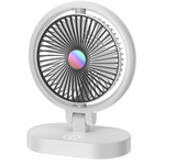 Ventilador pequeño plegable portátil para el hogar, silencioso, de carga USB, de escritorio, con tres niveles de atmósfe