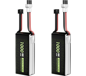 2PCS Flywoo Explorer 7.6V 1000mAh 80C 2S1P Batería LiPo con conector XT30 para cuádricoptero Micro Flywoo Flytimes 85 Fl