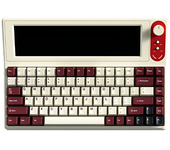 Teclado mecánico para juegos con cable inteligente AJAZZ AKP846 de 84 teclas con pantalla a color de 10,1 pulgadas, estr