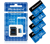 Tarjeta de memoria Microdatos U3 Clase 10 TF 64G/128G/256G Tarjeta Micro SD de alta velocidad Tarjeta inteligente para t