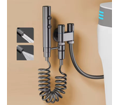 Set de pistola pulverizadora de acero inoxidable para inodoro con modos ajustables, manguera con resorte y soporte rotat