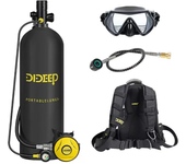 [UE Directa] Cilindro de oxígeno para buceo DIDEEP portátil de 4L Cilindro de aire de reserva para buceo Bomba Equipo de