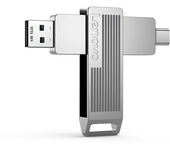 Lenovo SX5 Pro Type-C y USB3.2 Unidad de estado sólido de memoria flash de 256GB 128GB Interfaz dual Rotación de 360° Al