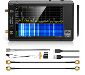 Analizador de espectro TinySA ULTRA de 100 kHz a 5.3 GHz con pantalla de 4", versión V0.4.5.1 y tarjeta de 32 GB
