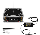 Caja de música de modo dual Bluetooth/AUX de Tesla Coil 48V de entrada Acrílico transparente Rayos artificiales Experime