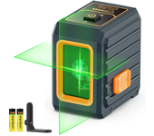 CIGMAN CM-G01 Nivel Láser Verde de 2 Líneas Alta Visibilidad ±0.3mm/m Autonivelante IP54 Resistente al Agua Larga Vida d