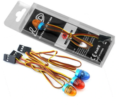 Luces intermitentes multicolores RS Red Spider para coches RV 1/10, camiones escaladores 1/8, tractores Tamiya 1/14, exc