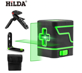 Nivel láser HILDA 2 líneas luz verde mini autonivelante horizontal y vertical cruz super potente línea de haz láser