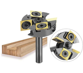 Fresa de superficie para tableros de 1/4 de pulgada (6.35mm) de vástago,4 flautas,recubrimiento TiAlN,fresadora para niv