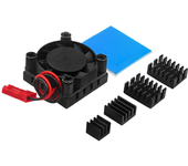 Ventilador de enfriamiento Orange Pi 5 Plus disipador de calor de aluminio con almohadillas térmicas para enfriar la CPU