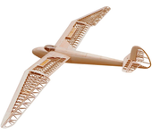 Modelo Aero Minimoa de Tony Ray, envergadura de 2844 mm, planeador de madera de balsa, KIT de avión RC