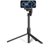 Gimbal de mano Aochuan M2 Pro con palo de selfie y trípode con luz de llenado, seguimiento facial de IA por gestos, esta