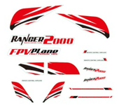 Volantex Ranger 2000 V757-8 Avión RC de 2000mm de Envergadura, Pieza de Repuesto Calcomanías