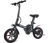 [EU DIRECT] Bicicleta eléctrica Carrera feliz HR-X40 Motor de 250W Batería de 36V 6Ah Neumáticos de 14 pulgadas Velocida