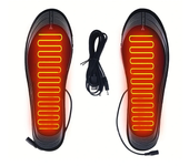 TENGOO 1 par de plantillas eléctricas con calefacción, recortables, térmicas, recargables por USB, cómodas, para esquiar