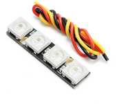 Tira LED Super Mini de 3 piezas de 0.7g WS2812B RGB5050 de 4 bits para controlador de vuelo Naze32 F3 F4 RC Drone