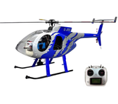 ROBAN MD500E 470 Clase 2.4G 8CH GJIVE Azul Hughes GPS 4 Hélices Sin palas RC Helicóptero RTF Con X2 Controlador de Vuelo