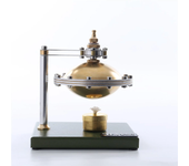 Montaje de un UFO de suspensión giratoria con motor Stirling de vapor y caldera de cobre. Juguetes educativos