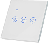 Interruptor inteligente EWELINK WiFi Bluetooth 1/2/3 gang Panel táctil Interruptor Control por voz con Alexa Google Assi