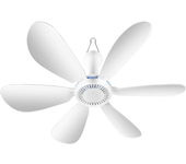 Ventilador de Techo Mini USB Control Remoto Velocidad Ajustable Bajo Ruido Motor de Cobre 20W Compacto Portátil para Hog