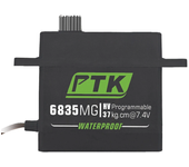 PTK 6835 MG 37KG Alto Par Motor de Acero Inoxidable Impermeable Digital Servo RC para Robot y Modelos de Coche Escalador