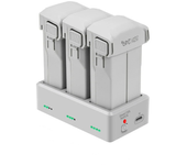 YX Concentrador de carga rápida inteligente 3 en 1 con 3 baterías Cargador rápido USB para dron RC DJI MINI 3 PRO Quadco