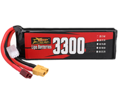 Batería LiPo ZOP Power 2S 7.4V 3300mAh 120C 17.09Wh con conector XT60 para coche RC