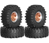 4PCS llantas de aleación de aluminio de 1.9 pulgadas para 1/10 Axial SCX10 III Yikong YK4107 RGT camión de escalada RC v