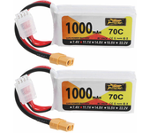 Batería Lipo ZOP Power 11.1V 1000mAh 70C 3S con conector XT60 para avión RC JJRC M02