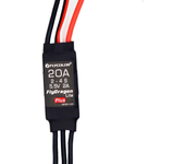 FLYCOLOR FlyDragon Lite Plus 20A 2-3S ESC sin escobillas de doble vía con BEC 5.5V/2A para avión RC de ala fija