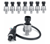 Transductor de presión 1/8NPT 5V 5/15/30/60/100/150/200 PSI Sensor Emisor para aceite, combustible, aire y gas Acero ino