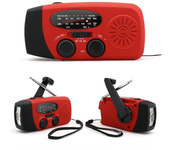 Radio de alerta meteorológica Radio de emergencia AM/FM/NOAA Carga solar manual USB Generador de energía de 2000 mAh Ban