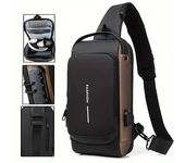 Bolsa de hombre Bolsa de hombro única Mochila deportiva multifuncional Bolsa cruzada antirrobo