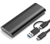 Carcasa de unidad de estado sólido portátil de aleación de aluminio Carcasa Bakeey BK-SE2 para M.2 SATA SSD M.2 a USB3.1