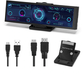 Pantalla LCD de tira larga de 8,8 pulgadas 1920 * 480P HD Placa de controlador de monitor secundario AIDA64 SubdIsplay C