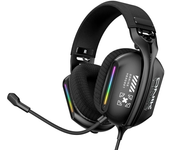 Auriculares para videojuegos ONIKUMA X12,auriculares con cable,altavoz de 50 mm,sonido envolvente estéreo RGB,USB 3.5 mm