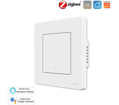 MoesHouse Interruptor de Botón de Empuje Zigbe3.0 Inteligente Tuya de 1 Gang Control Remoto Smart Life APP Función de Te