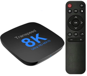 Transpeed 2+16G Android 13.0 Caja de TV ATV Doble Wifi con aplicaciones de TV Video 8K BT5.0+ RK3528 4K 3D Reproductor d