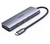 UGREEN Thunderbolt4 Docking Station 5-en-1 Type-C con 5Gbps USB3.0*3 / PD100W Type-C / 4K@30Hz HD Hub Divisor Adaptador