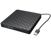 Unidad Externa Slim DVD RW CD Escritor Grabador Lector Reproductor Óptico Portátil USB3.0 para Portátil PC Grabadora de