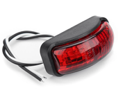 Luces indicadoras laterales LED 2-SMD, lámpara de claraboya 12-30V 54x24mm E4 rojo/amarillo/blanco para camión, remolque