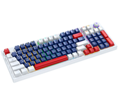 LEAVEN H96 Teclado mecánico para juegos de 96 teclas con modo triple, perilla multimedia, intercambio rápido, luz RGB, e