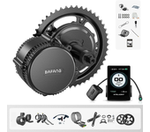 [EU DIRECT] Kit de conversión de bicicleta eléctrica BAFANG BBS02B 48V 750W con motor central y pantalla LCD P860ML,plat