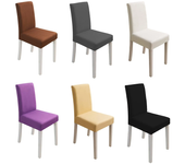 Funda de asiento de color puro, elástica de Spandex, se estira, para bodas, banquetes, decoración de sillas, cubierta de