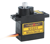 Servo analógico Racerstar MG90S 9g de engranaje de metal micro para helicóptero RC 450, coche RC, barco y robot